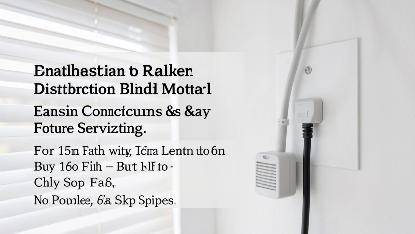 Długość kabla z zapasem do rolety