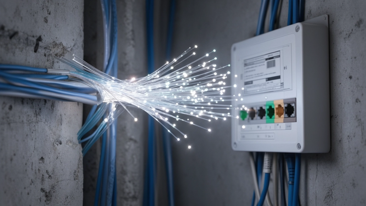 Jak działa światłowód w bloku