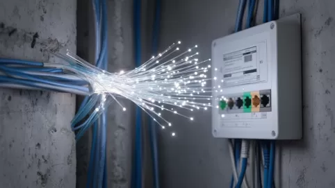 Jak działa światłowód w bloku