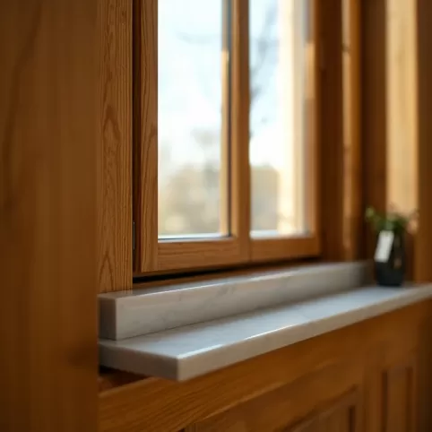 Okna złoty dąb jakie parapety wewnętrzne