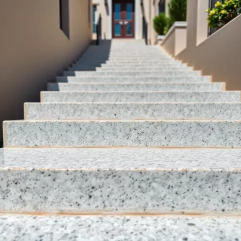 Układanie granitu na schodach zewnętrznych cena