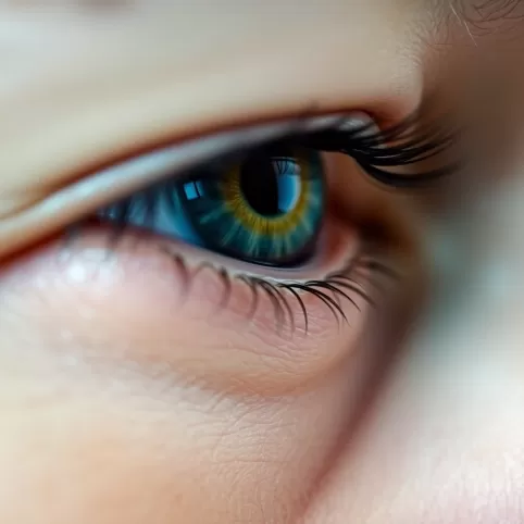 Zewnętrzny kącik oka gdzie jest